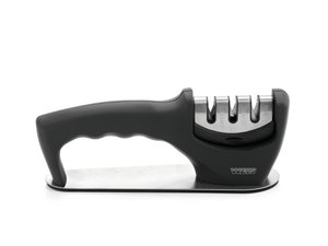 3-way knife sharpener for steel & ceramic knives