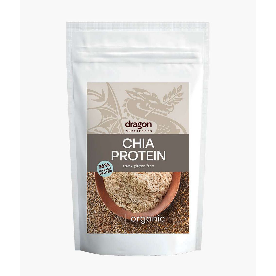 Chia Protein, 36% protein, organic, Dragon Superfoods, 200g