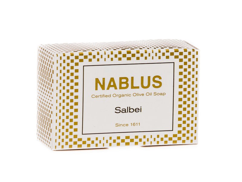 Savon de Naplouse savon à l'huile d'olive biologique sauge, 100g