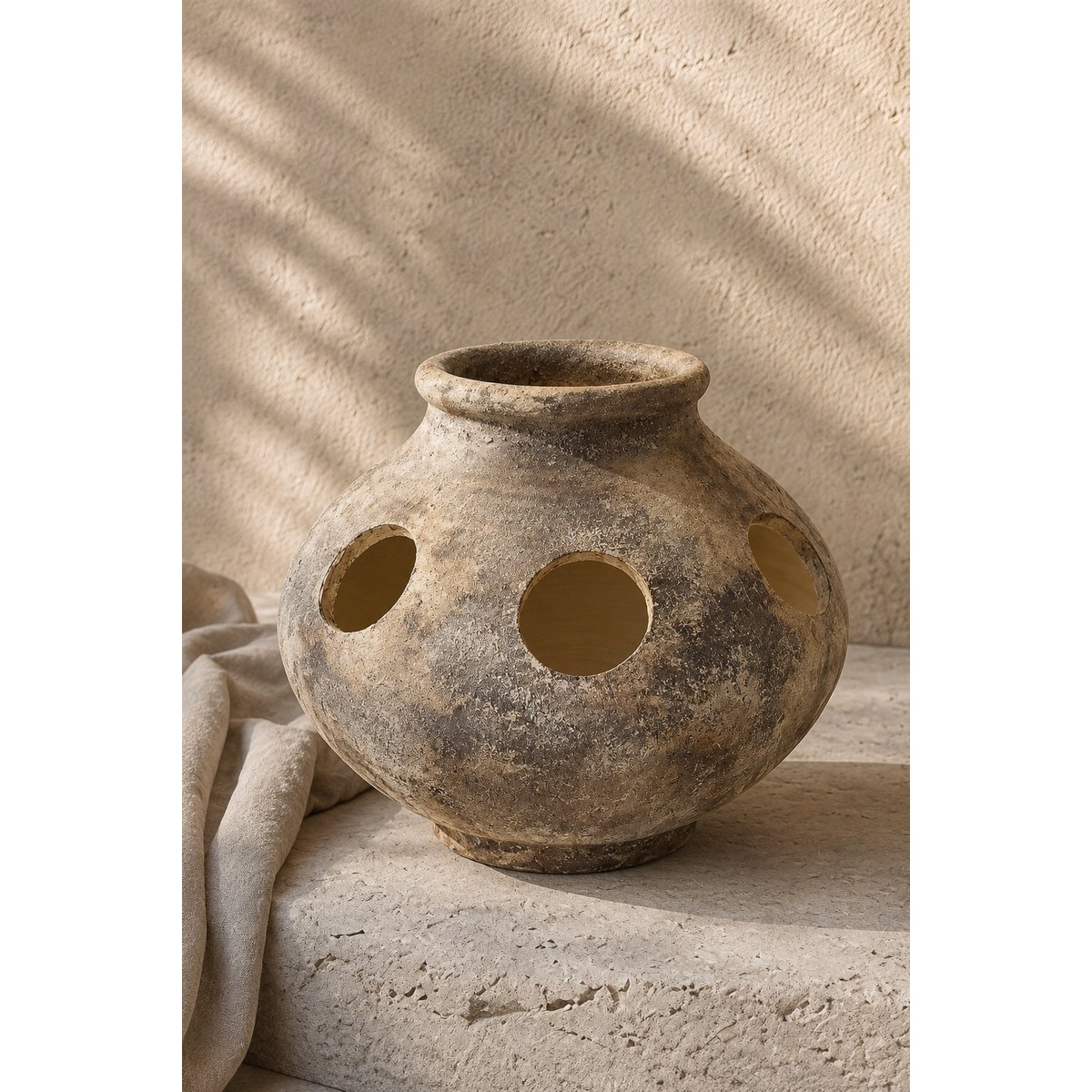 Die Orbis – dekorative Terrakotta-Vase