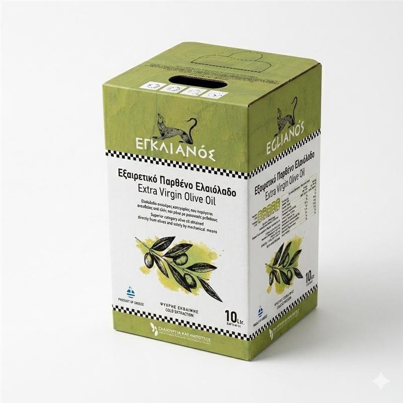 EGLIANOS - ACEITE DE OLIVA VIRGEN EXTRA 10LT BOLSA EN CAJA