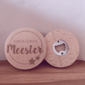 Round bottle opener for the nicest master