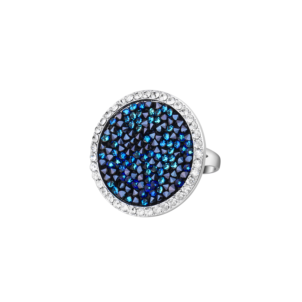 Bague OcÃ©an - ArgentÃ© et Bleu
