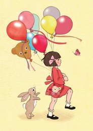 Postkarte Geburtstagsballons