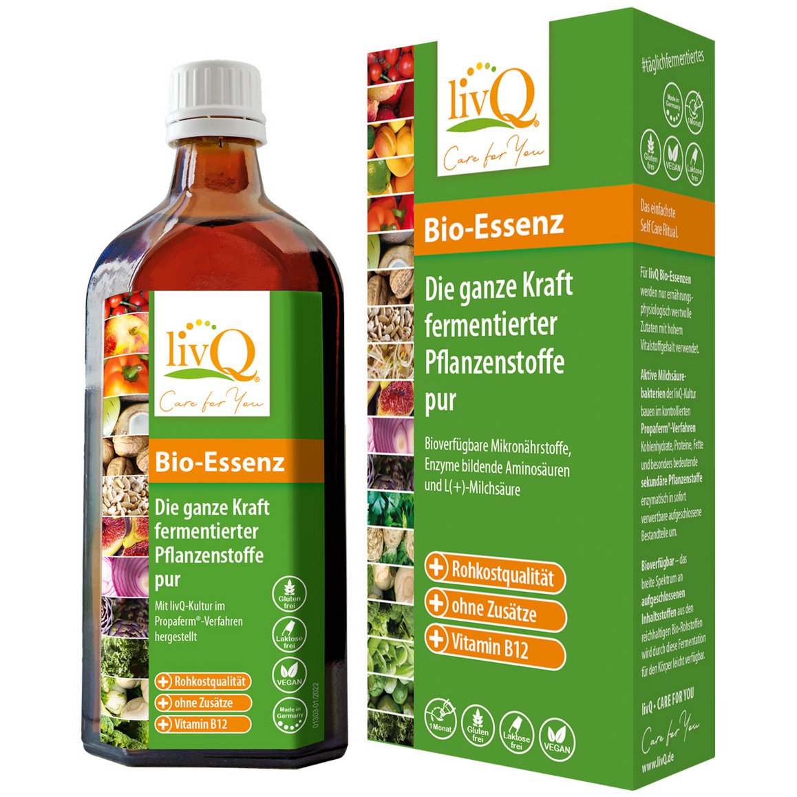 livQ Bio-Essenz – gefermenteerde plantaardige grondstoffen, melkzuur