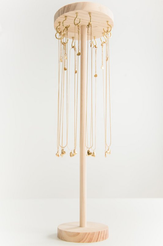 Display Ketting "Heart of Gold" - 12 Stuks