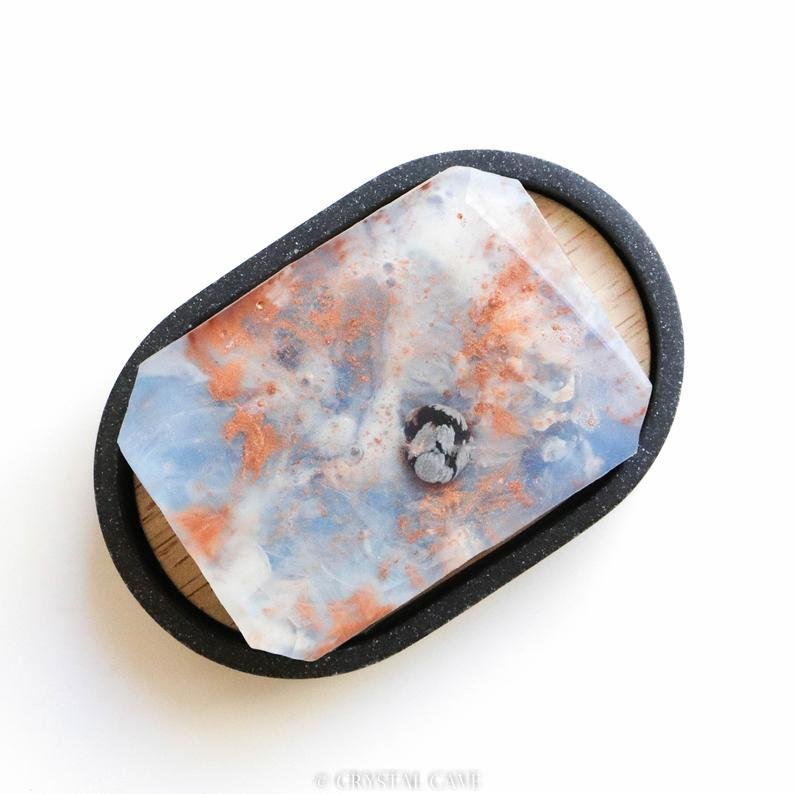 Gemstone Soap - Zen - Snowflake Obsidian