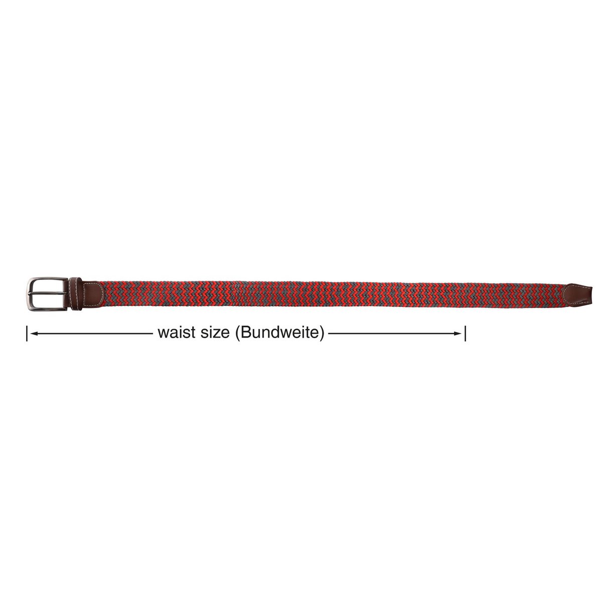 Braided belt made of textile, size 100cm (S)