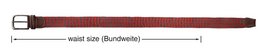 Braided belt made of textile, size 100cm (S)