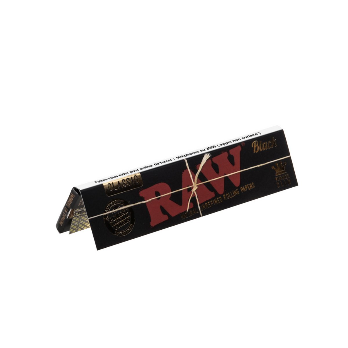 Feuille à rouler, 50 pcs, King Size, Black, RAW