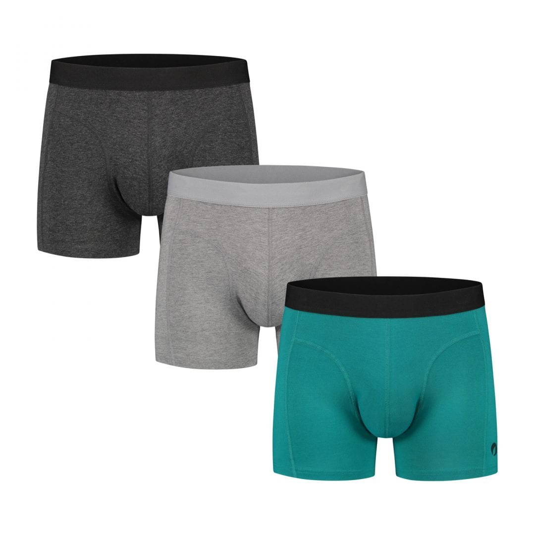 Bambocks bamboo Boxer shorts 3-pack with 3 colors