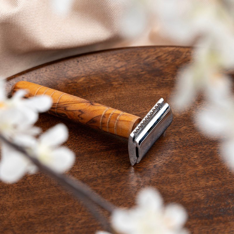 Olivewood Double Edge Safety Razor - Handgemacht
