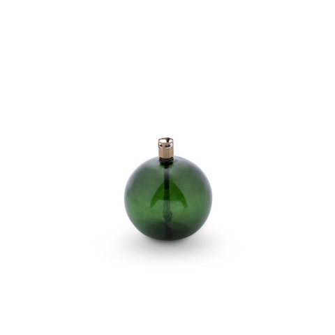 Olielamp Round green brass S