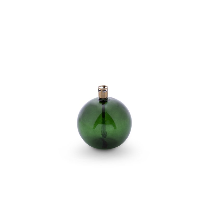 Olielamp Ronde laiton vert S