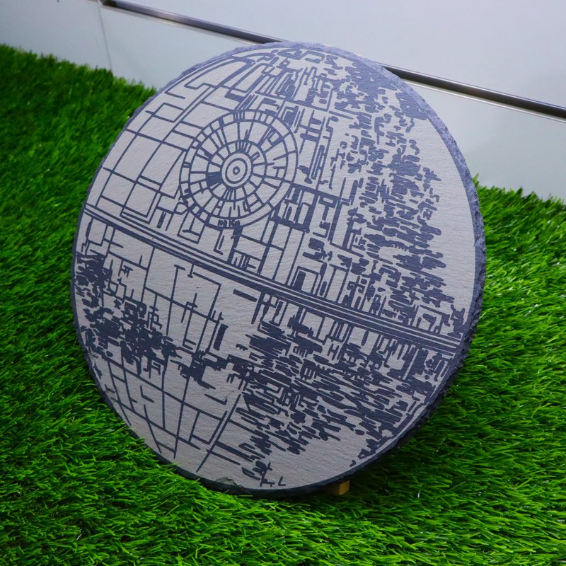 Premium Death Star Slate serwingowe, prezent Decor Star Wars Decor, Nerd & Geek House Parming