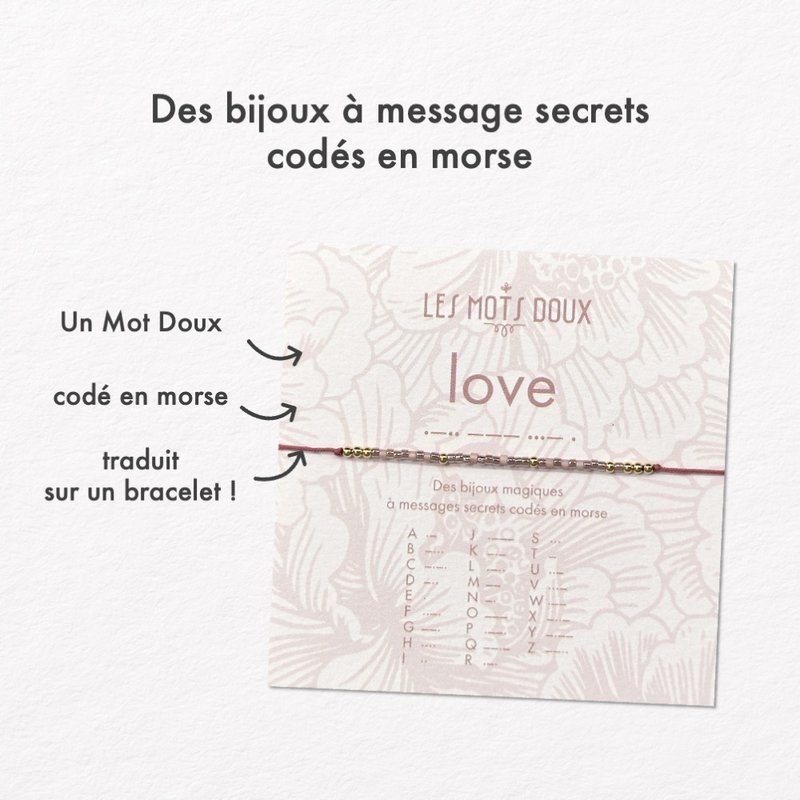 Morse Code Bracelet: Love