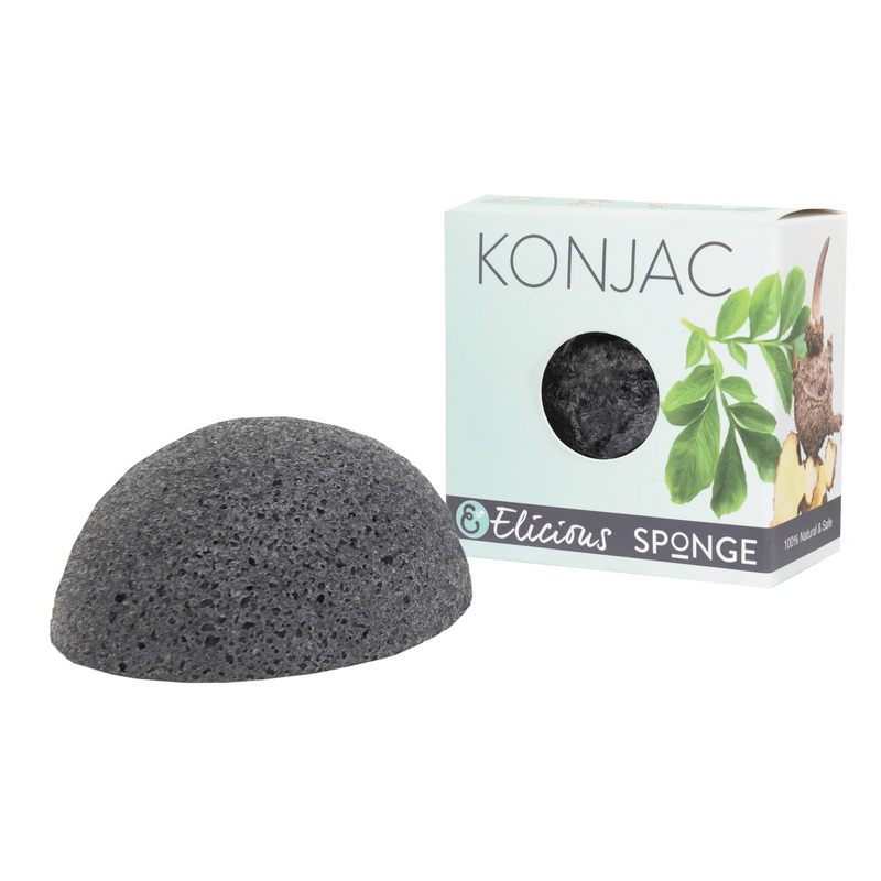 Sponge Konjac pour le charbon de bois - peau graisse (impure)