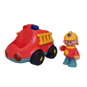 Tolo brandweerauto BIO First Friends speelgoedauto duurzaam interactief