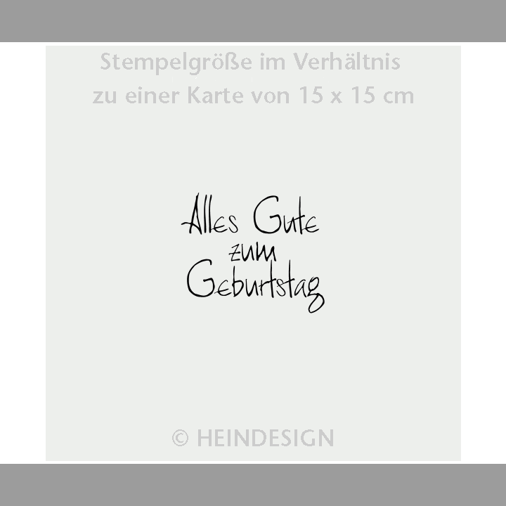 Stempel: Alles Gute zum Geburtstag  (Handschrift)