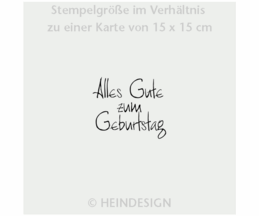 Stempel: Alles Gute zum Geburtstag  (Handschrift)