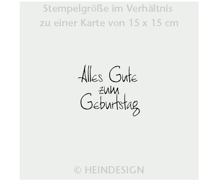 Stempel: Alles Gute zum Geburtstag  (Handschrift)