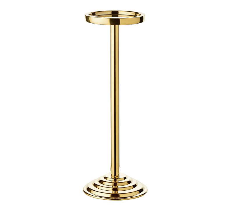 Sektkühler Capri med stativ i guld H 83 cm