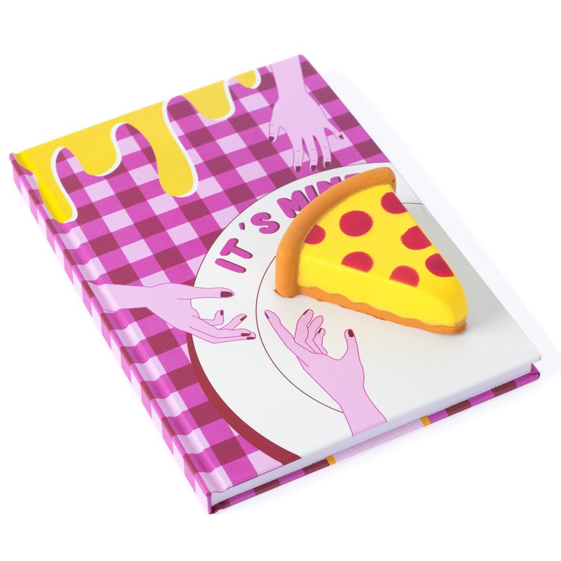 SQUISHY PIZZA SCHEIBE A5 NOTIZBUCH HF