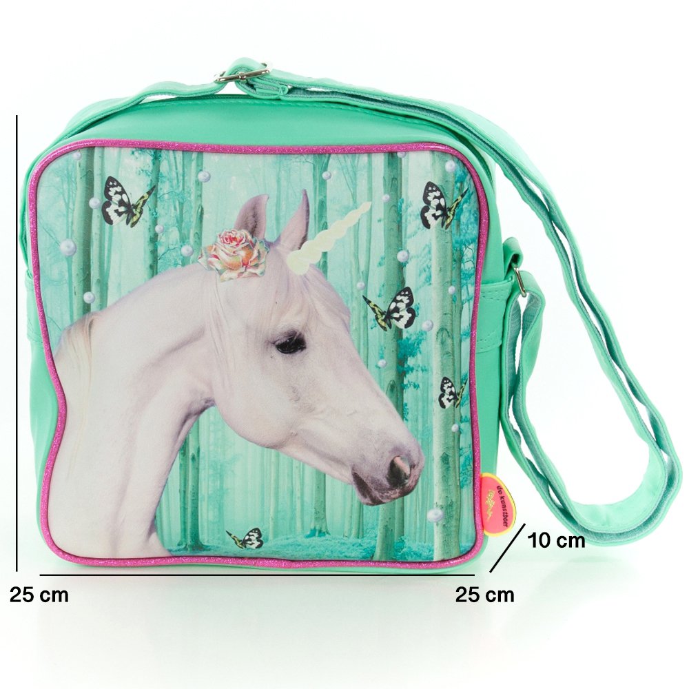Schoudertas vierkant Eenhoorn (Unicorn)