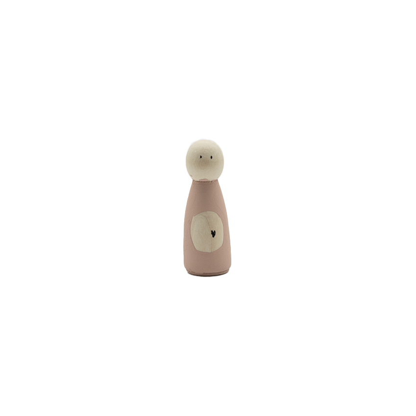 Pegdoll Mombelly Pregnant- Tuurelur Houten Poppetje Zwangerschaps aankondiging