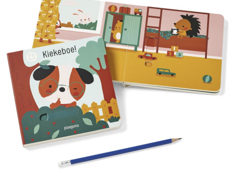 Kiekeboe (livret coulissant en carton avec double curseurs)