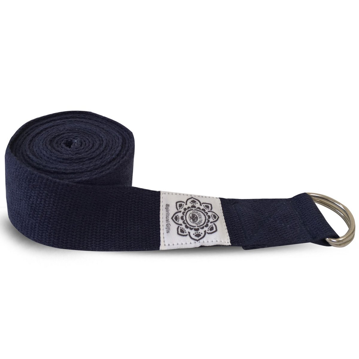 Green Tree Navy Yogagürtel 100% Baumwolle 38 mm x 2,5 mm