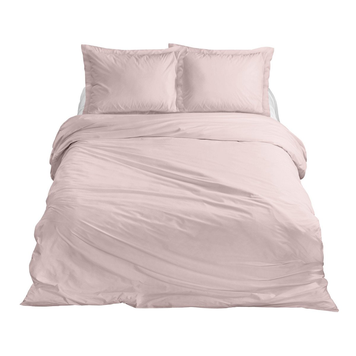 100% Cotton Satin Duvet Cover Set Blush