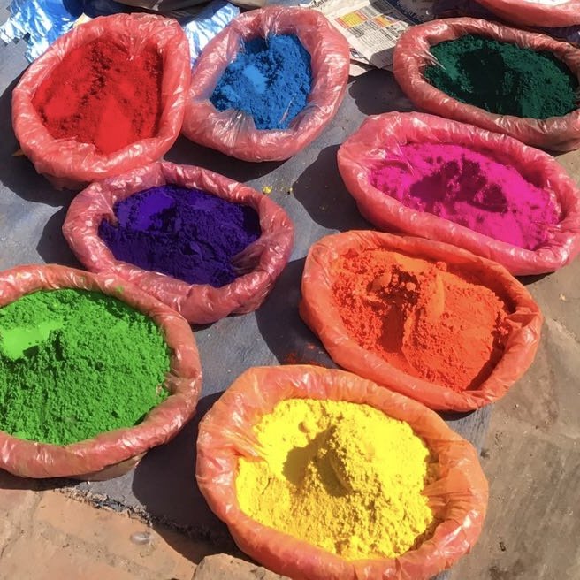 Luna-Leena eenhoorn knuffel regenboog - biologisch katoen - 0+ - hand gehaakt in Nepal