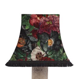 PAGODA LAMPSHADE WITH FRINGE STARFIRE