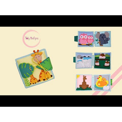 Jolly Jungle - Mini libro tranquilo de 6 páginas