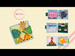 Jolly Jungle - 6 page mini quiet book