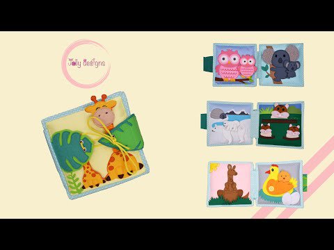 Jolly Jungle - 6 page mini quiet book