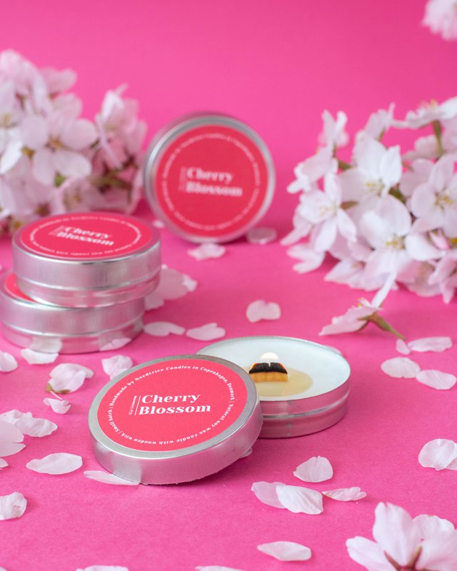 Mini scented soy candles, Cherry Blossom