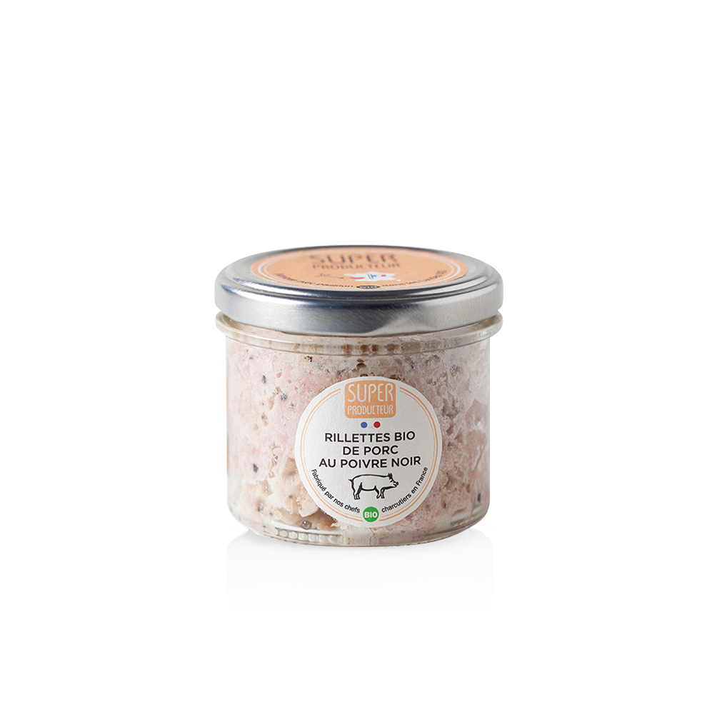 Organic Pork Rillettes with Black Pepper - 85g