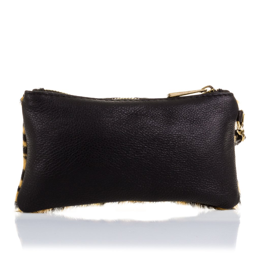 Florence Artegiani. Mattarello Dames handtas Echt leer Cavallino Leopard Large Dollaro