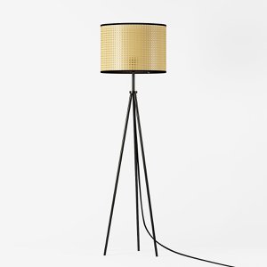 Siracusa rotan vloerlamp