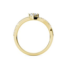 Zinnia Ring - Gold and Crystal