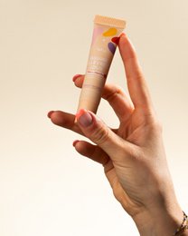 Balsamo labbra da giorno all'aroma di pesca bianca 100% naturale e vegano: sfuso