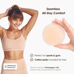 Neats Grippy Silikone Nipple Covers - 1 par (Champagne)