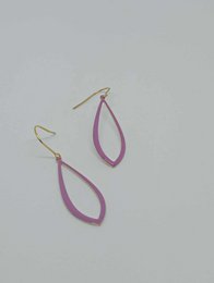 Pendientes esmalte violeta