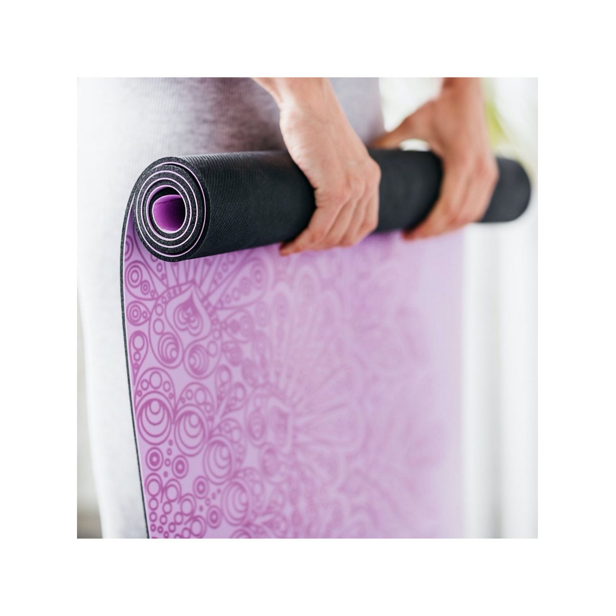 DIYogi™ PURPLE YOGA MAT - MANDALA