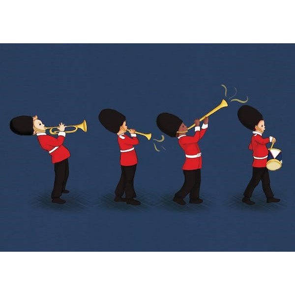 Postkarte Grenadiers Band