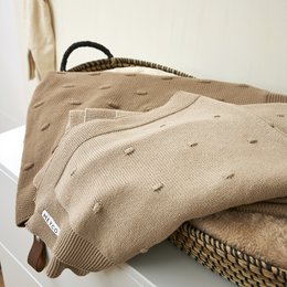 Deken Mini Knots Sand 100x150cm