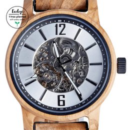 The Sycamore - Handmade Wood Vegan Mechanical Watch