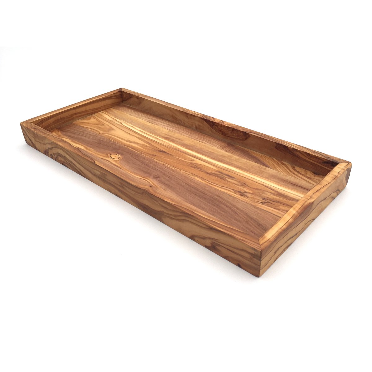 Etagère rectangulaire L. 37 cm Plateau Plateau en bois d'olivier